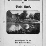 Titelblatt der Veröffentlichung >>Botanischer Schulgarten der Stadt Neuss<< von 1914